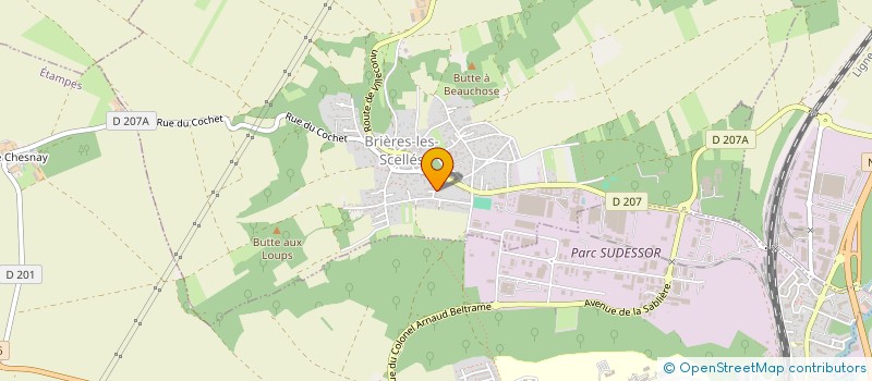 localisation de l'entreprise SCI TPGM FAMILY  BRIERES-LES-SCELLES