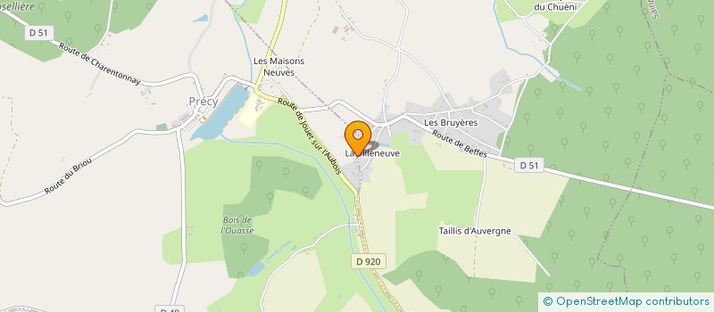 localisation de l'entreprise SCI TPL  JUSSY-LE-CHAUDRIER