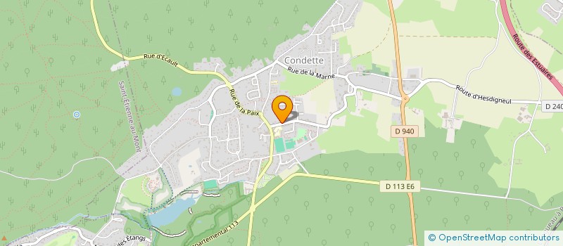 localisation de l'entreprise SCI TPL  CONDETTE