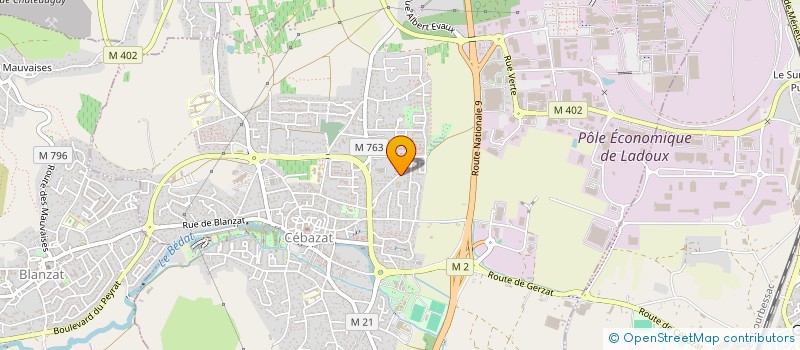 localisation de l'entreprise SCI TPL IMMO 63  CEBAZAT