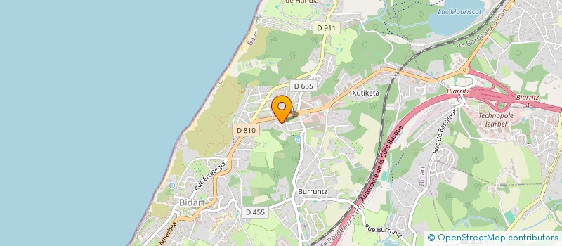 localisation de l'entreprise SCI TPR à BIDART