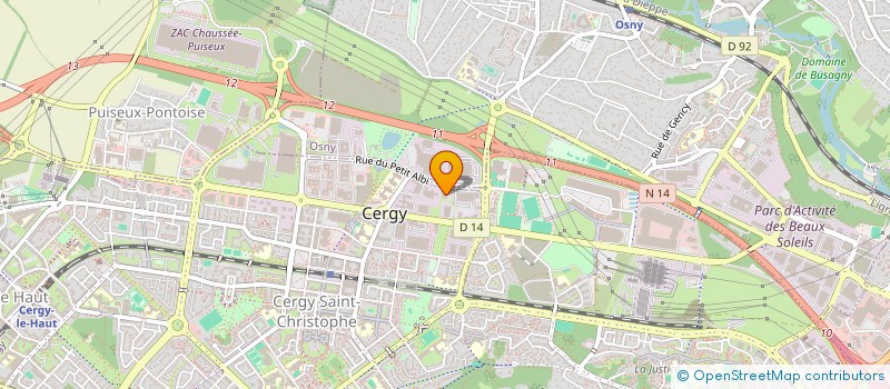 localisation de l'entreprise SCI TR.AL IMMO  CERGY