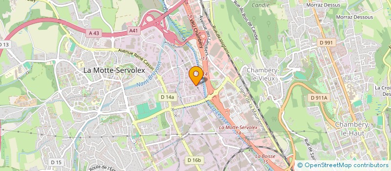 localisation de l'entreprise SCI TR2I  CHAMBERY