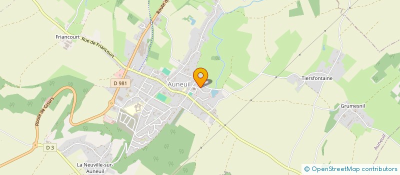 localisation de l'entreprise SCI TRA  AUNEUIL