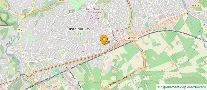 localisation de l'entreprise SCI TRABELVAR  CASTELNAU-LE-LEZ