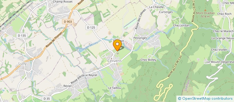 localisation de l'entreprise SCI TRABICHET  CERVENS