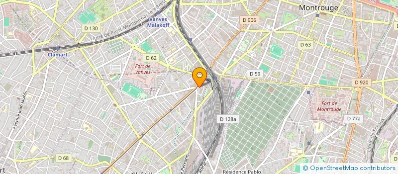 localisation de l'entreprise SCI TRACE  CHATILLON