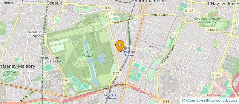 localisation de l'entreprise SCI TRACE ELEMENT à ANTONY