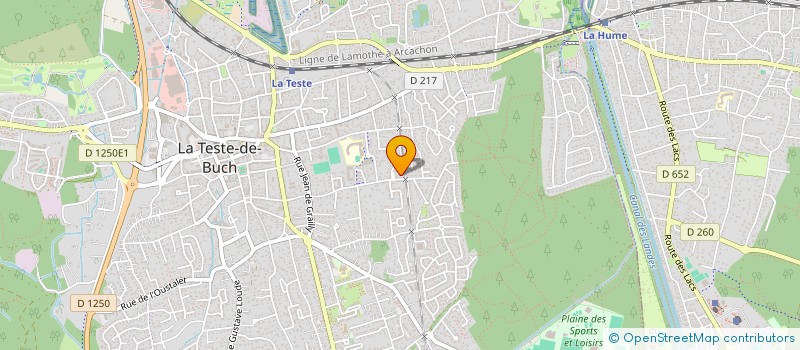 localisation de l'entreprise SCI TRACIP à LA TESTE-DE-BUCH