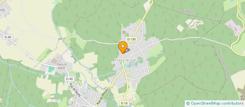 localisation de l'entreprise SCI TRACY  TRACY-LE-VAL