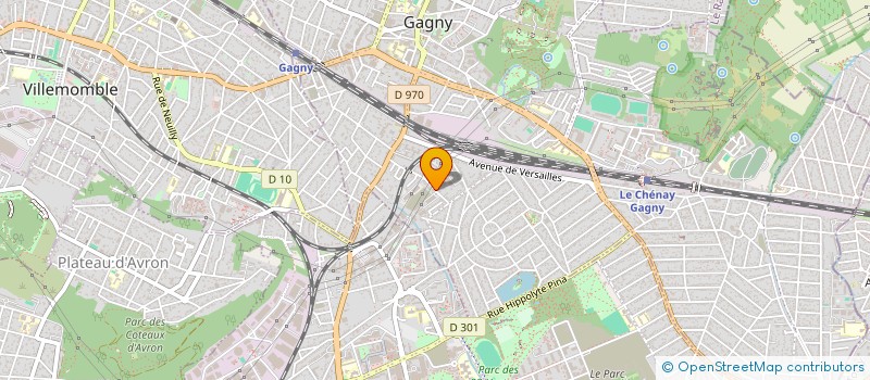 localisation de l'entreprise SCI TRACY à GAGNY