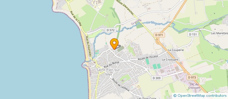 localisation de l'entreprise SCI TRADELLES  SAINT-PAIR-SUR-MER