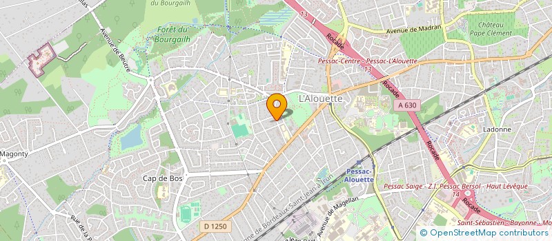 localisation de l'entreprise SCI TRADIGOU  PESSAC