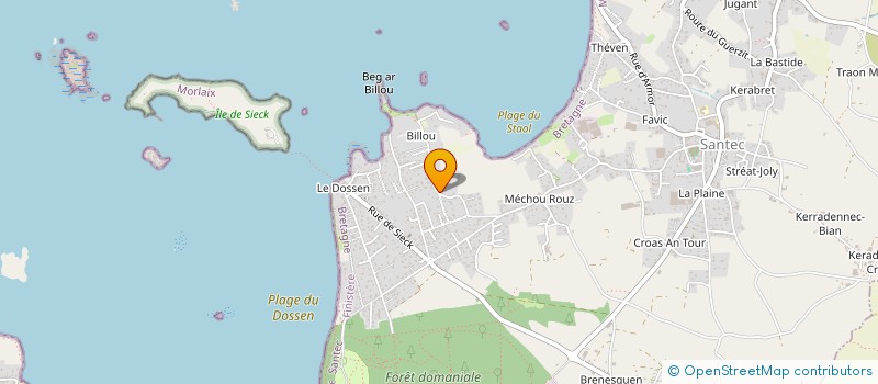 localisation de l'entreprise SCI TRAEZH 678  MORLAIX