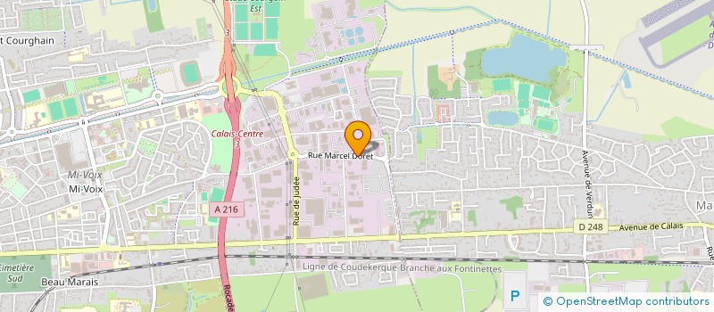 localisation de l'entreprise SCI TRAFALGAR  CALAIS