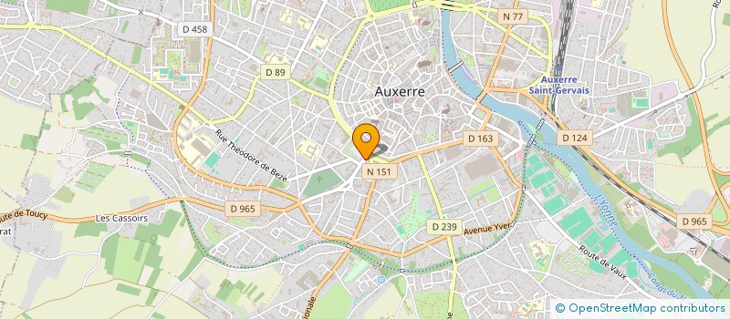 localisation de l'entreprise SCI TRAHERCO à AUXERRE