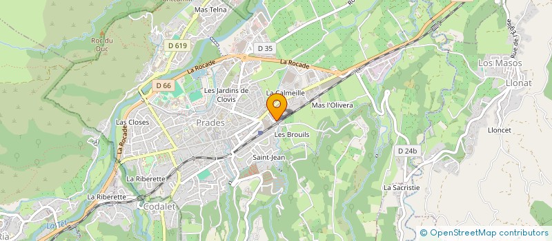 localisation de l'entreprise SCI TRAIFORT  PRADES