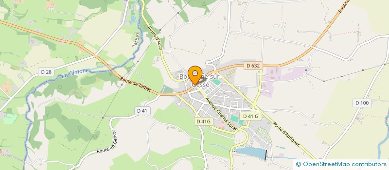 localisation de l'entreprise SCI TRAIT D'UNION  LESPUGUE