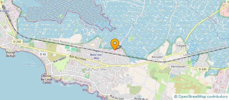 localisation de l'entreprise SCI TRAIT D'UNION  BATZ-SUR-MER