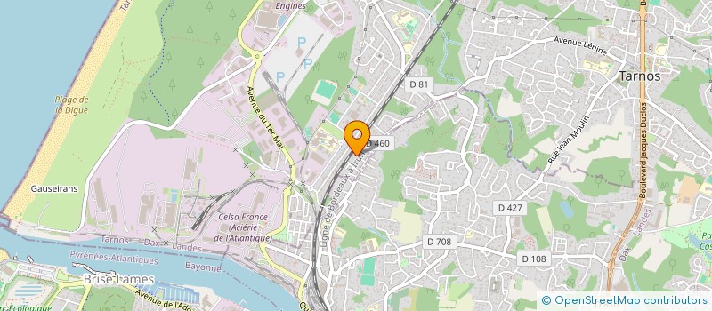 localisation de l'entreprise SCI TRAM à TARNOS