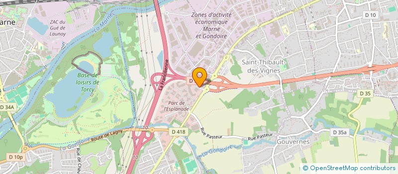 localisation de l'entreprise SCI TRAM OUEST à SAINT-THIBAULT-DES-VIGNES