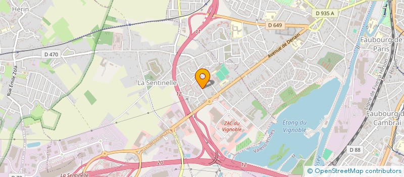 localisation de l'entreprise SCI TRAMON P.L.A.  LA SENTINELLE