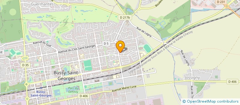 localisation de l'entreprise SCI TRAN  BUSSY-SAINT-GEORGES