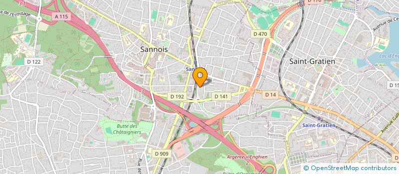 localisation de l'entreprise SCI TRAN 95  SANNOIS