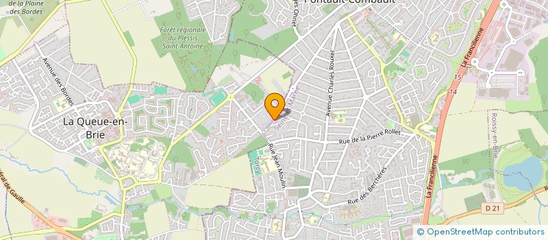 localisation de l'entreprise SCI TRAN LH  LA QUEUE-EN-BRIE