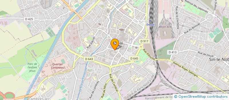 localisation de l'entreprise SCI TRANNIN à DOUAI