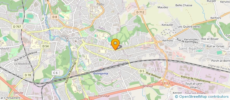 localisation de l'entreprise SCI TRANNOD  GUINGAMP