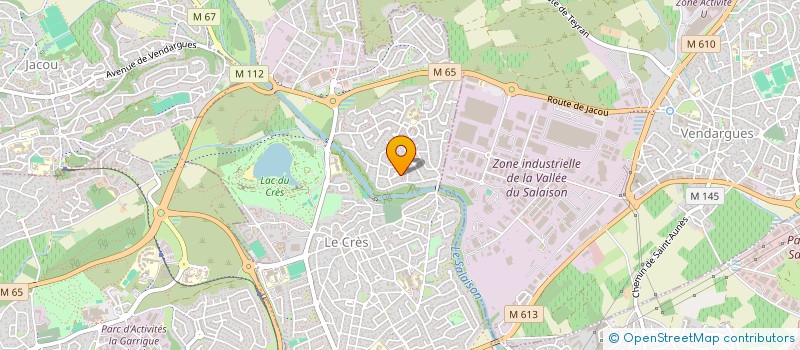 localisation de l'entreprise SCI TRANQUILITE  LE CRES