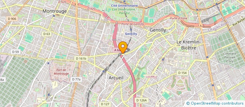 localisation de l'entreprise SCI TRANS FAIRE IMMOBILIER  ARCUEIL