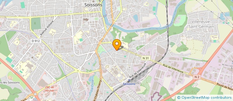 localisation de l'entreprise SCI TRANS FERE 2 à SOISSONS