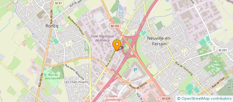 localisation de l'entreprise SCI TRANS-PRES à RONCQ