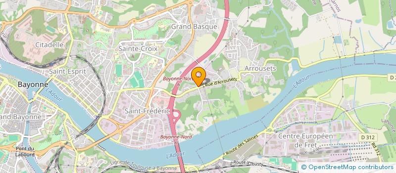 localisation de l'entreprise SCI TRANSADOUR à BAYONNE