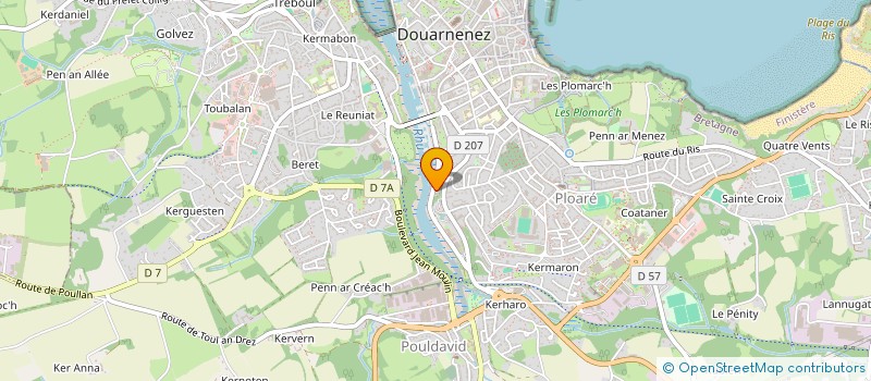 localisation de l'entreprise SCI TRANSAT  DOUARNENEZ