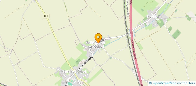 localisation de l'entreprise SCI TRANSAVENIR  SAINT-MARTIN-SUR-COJEUL