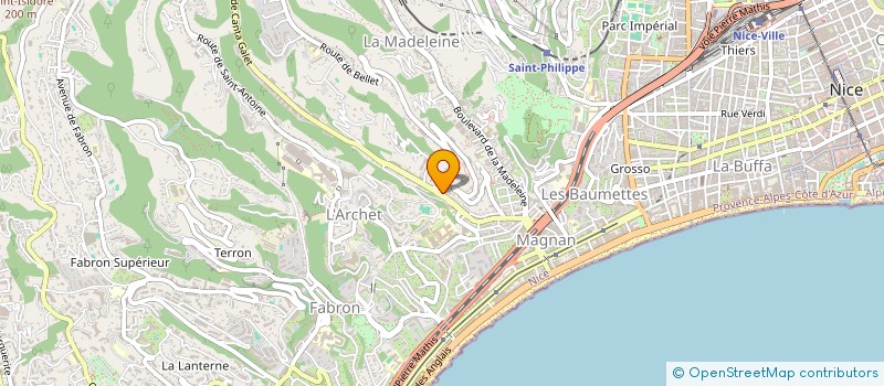 localisation de l'entreprise SCI TRANSCARROS à NICE