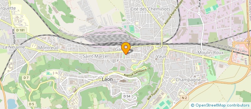 localisation de l'entreprise SCI TRANSCONSEIL à LAON