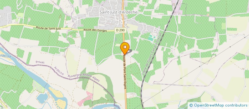 localisation de l'entreprise SCI TRANSFERT  SAINT-JUST-D'ARDECHE