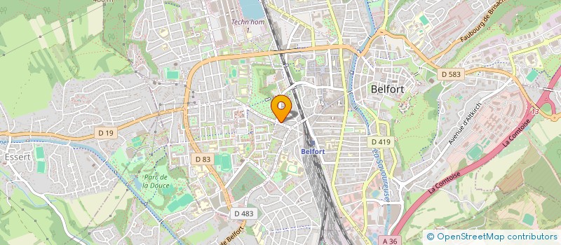 localisation de l'entreprise SCI TRANSIMMO à BELFORT