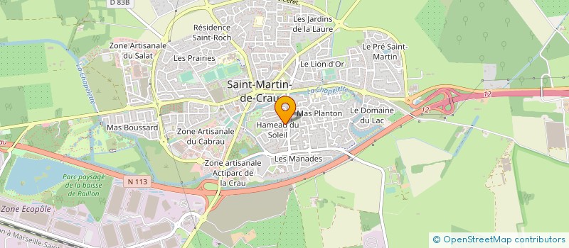 localisation de l'entreprise SCI TRANSMISSION à SAINT-MARTIN-DE-CRAU