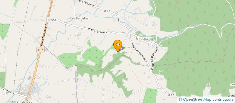 localisation de l'entreprise SCI TRANSOM  CLIOUSCLAT