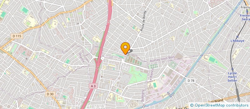 localisation de l'entreprise SCI TRANSTEF IMMOBILIER à AULNAY-SOUS-BOIS