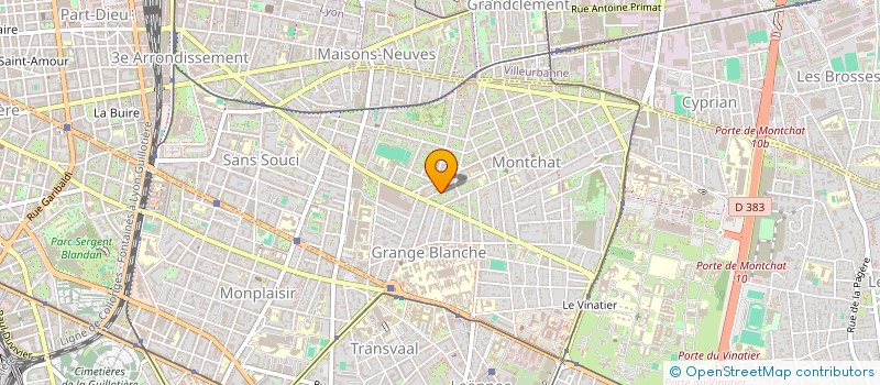 localisation de l'entreprise SCI TRANSVAAL 16  LYON