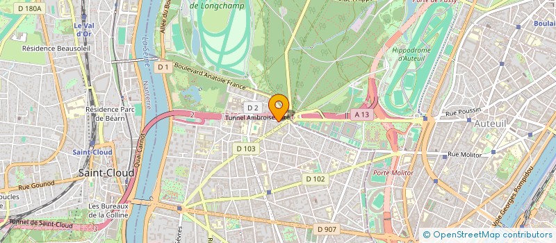 localisation de l'entreprise SCI TRANSVAAL ET CLEMENT à BOULOGNE-BILLANCOURT