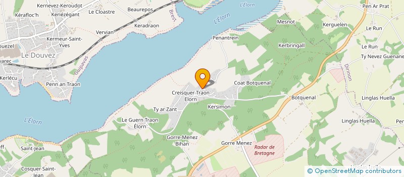 localisation de l'entreprise SCI TRAON ELORN  LOPERHET