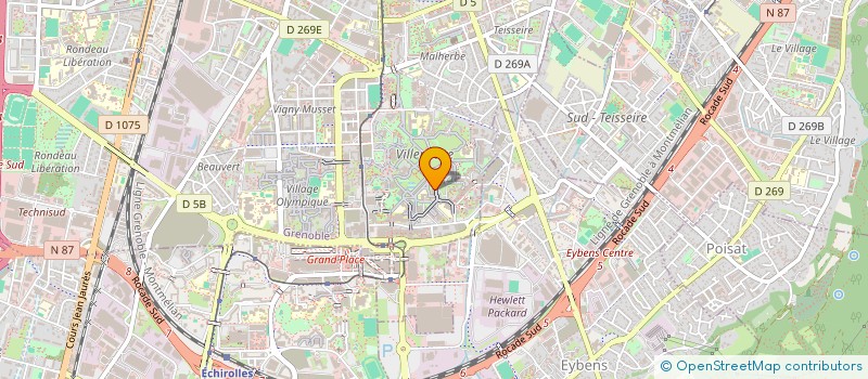 localisation de l'entreprise SCI TRAPAL  GRENOBLE