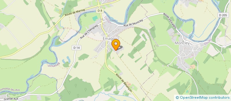 localisation de l'entreprise SCI TRAPEZE  EMAGNY